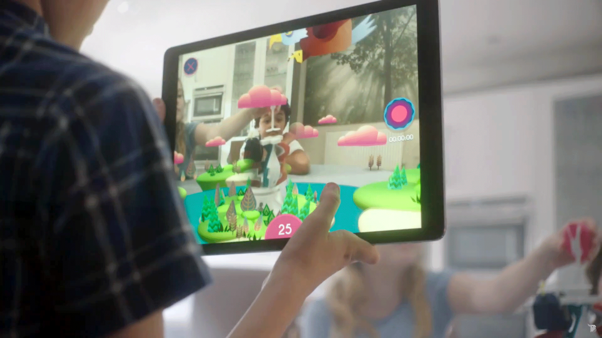 Adding an augmented reality layer on top of an interactive physical board game without interfering in the existing game