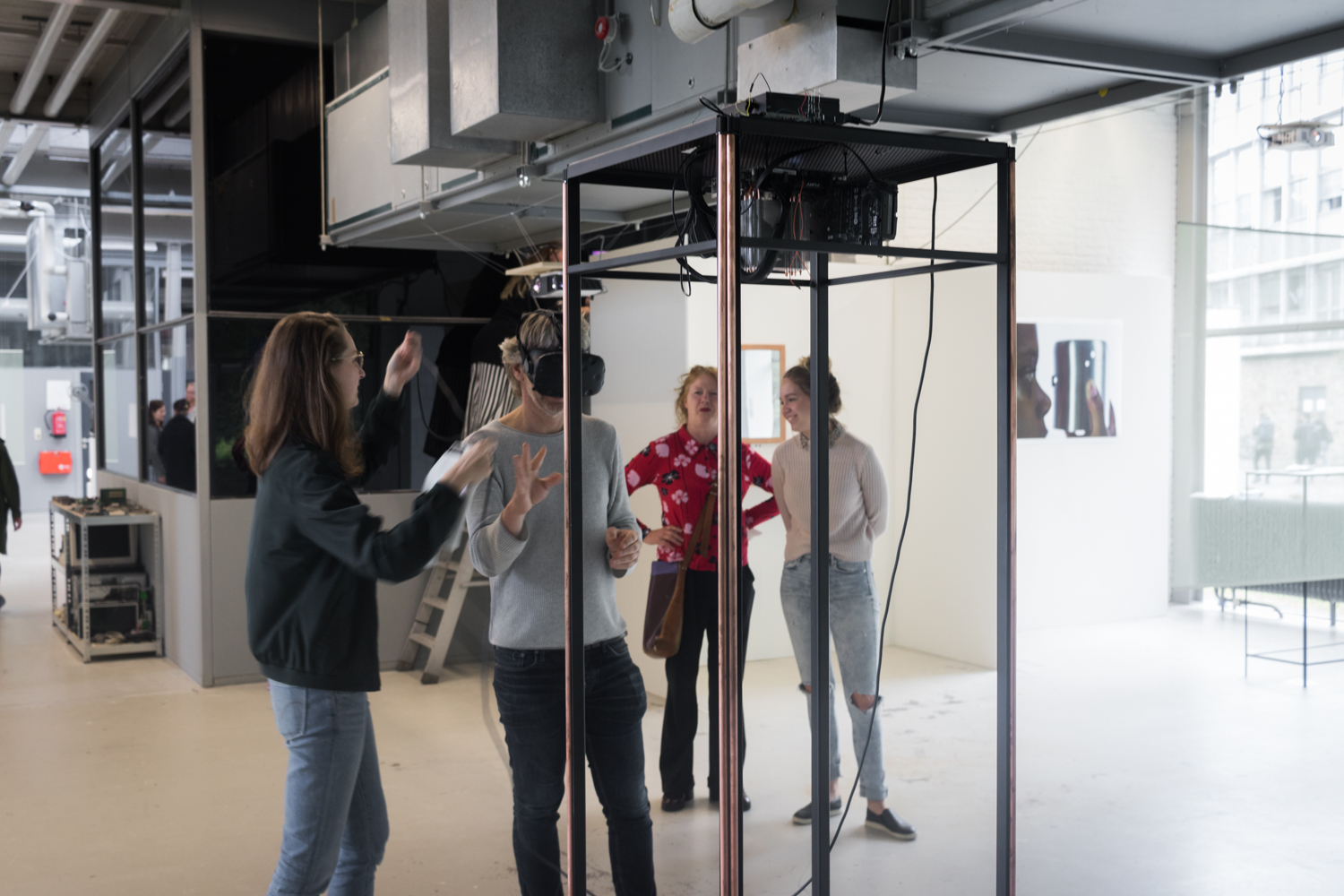 The installation in use